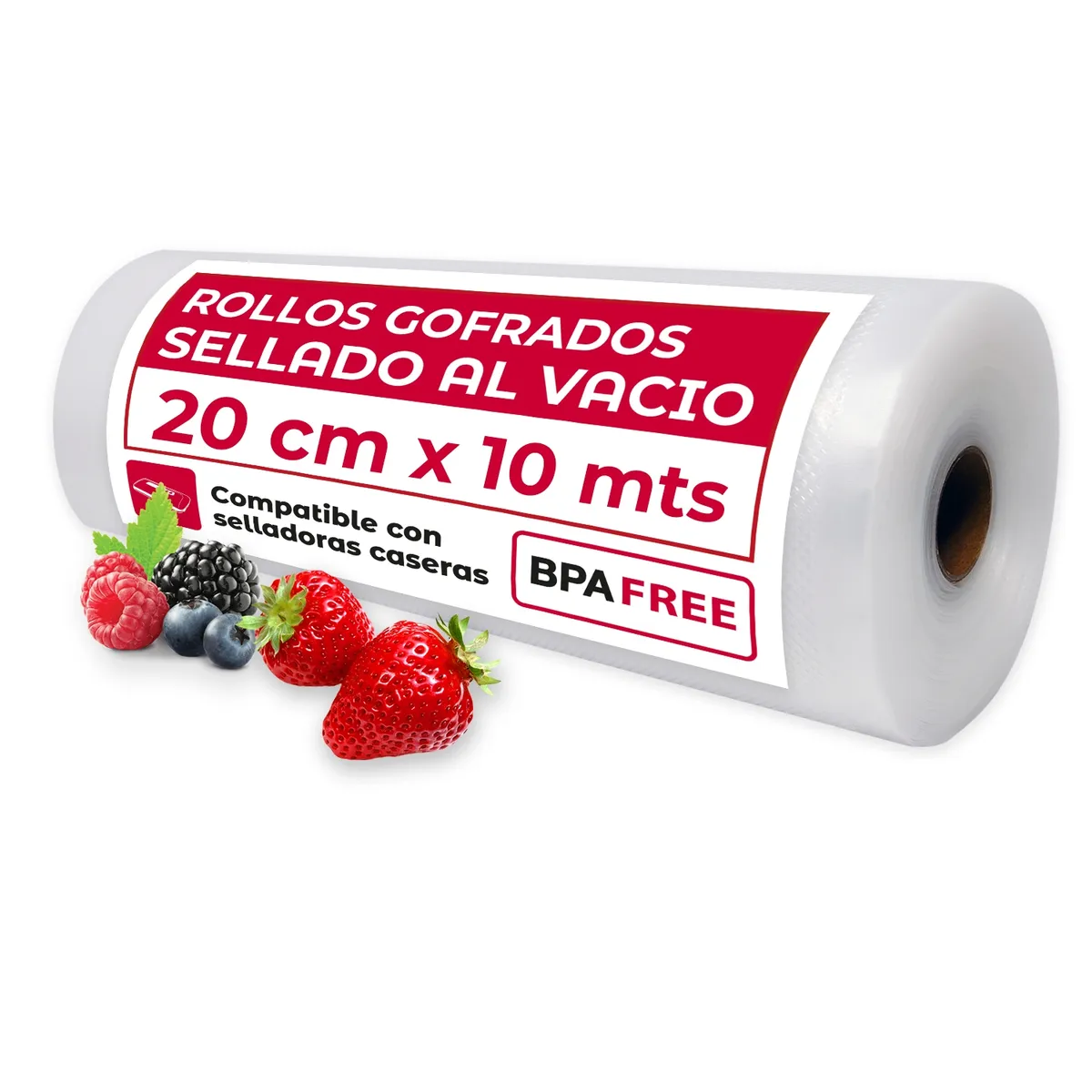 GENERICO - Rollo Bolsa Sellado al Vacio 20 cm X 10 mt