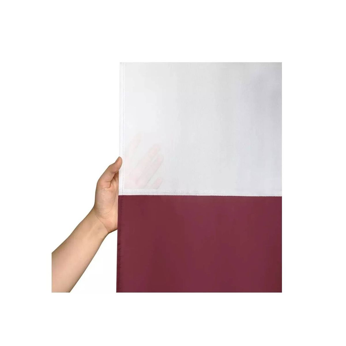 GENERICO - Cortina Ducha Baño 180x200 Decoración Burdeo