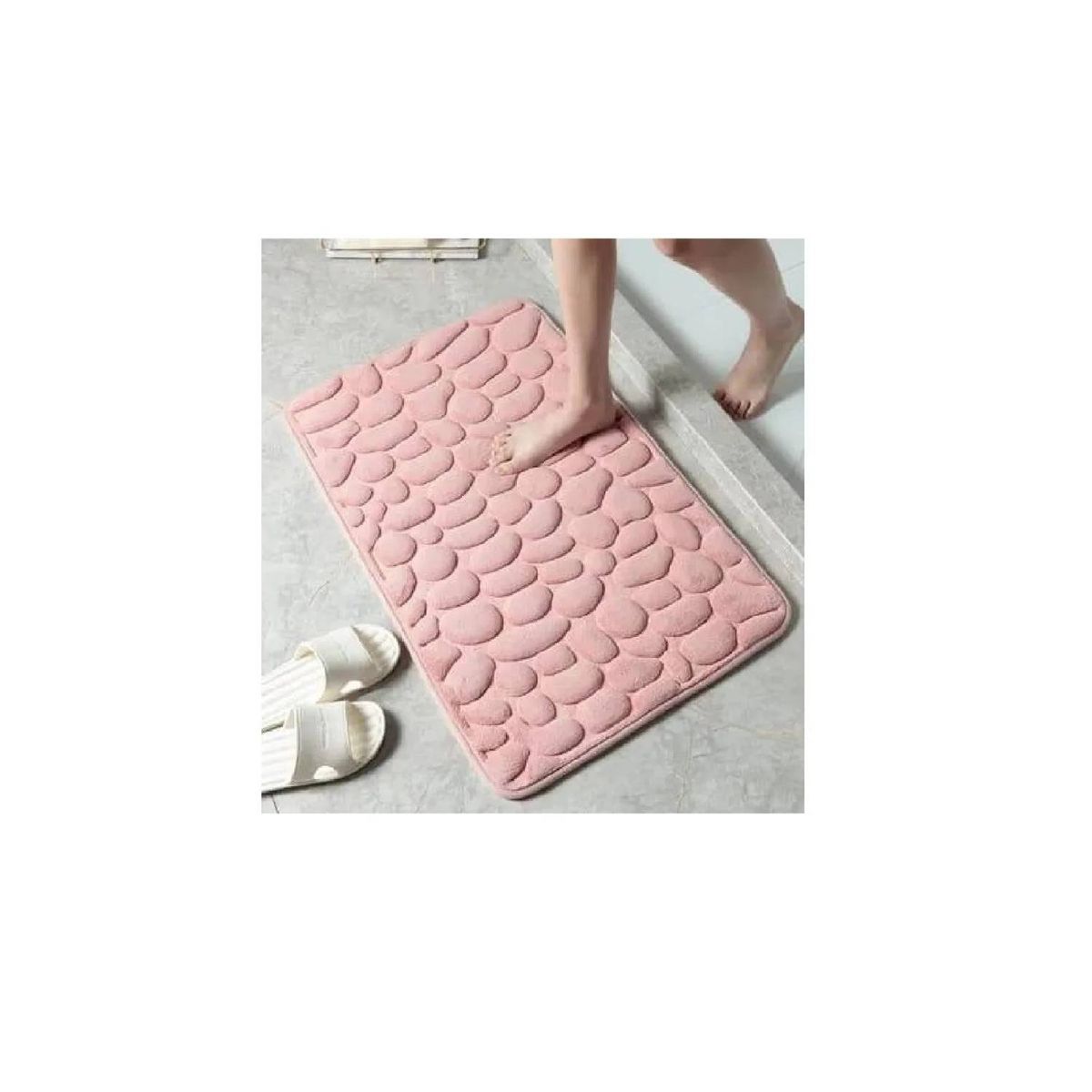 GENERICO - Alfombra De Baño Absorbente Suave Bajada De Baño Rosa