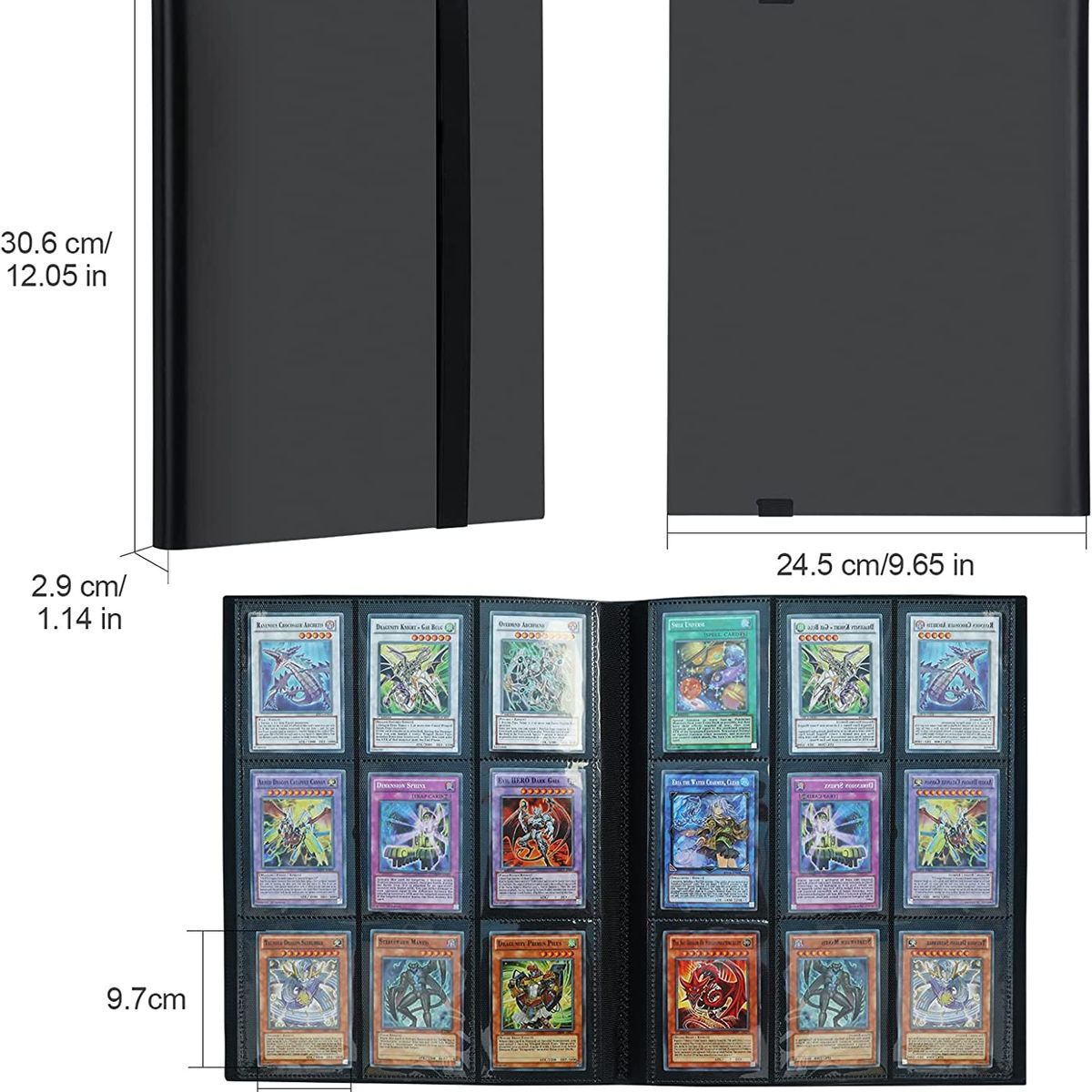 KUANGYE - Carpeta Cartas Tcg 360 Bolsillos Para Magic Pokémon Yugioh