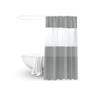 Cortina Ducha Baño 180x200 Decoración Gris