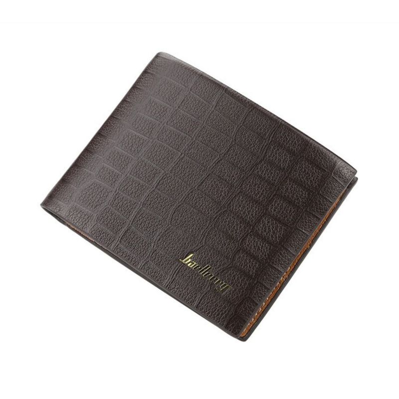 BAELLERRY - Billetera Cuero Pu Lujo Baellery Alta Calidad Mod Cuadros