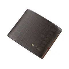 BAELLERRY - Billetera Cuero Pu Lujo Baellery Alta Calidad Mod Cuadros