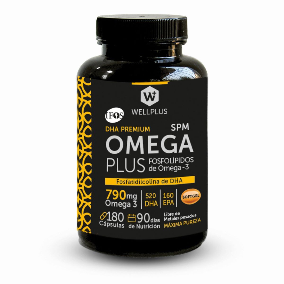 WELLPLUS - Omega Plus 790 mg SPM 180 cápsulas