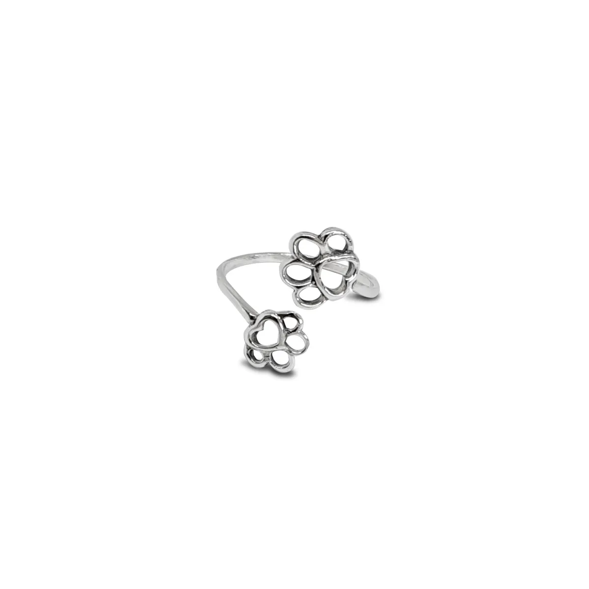 COGGIOLA - Anillo Huellas Perro  Plata Fina 925