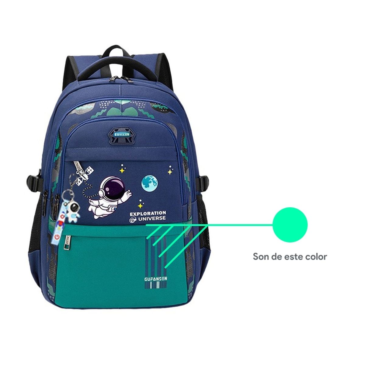 WAKESHOME - Mochila Bolso Espalda Niños Juvenil Escolar Astronauta 20 Litros