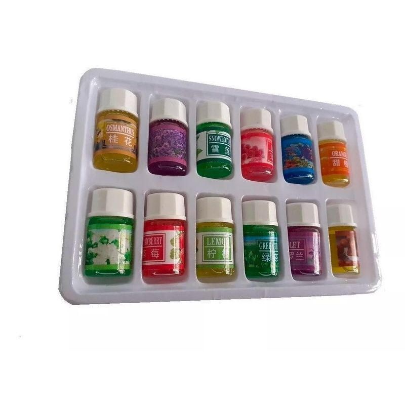GENERICO - Pack 12 Esencias De Aceite Para Humidificador Aromático