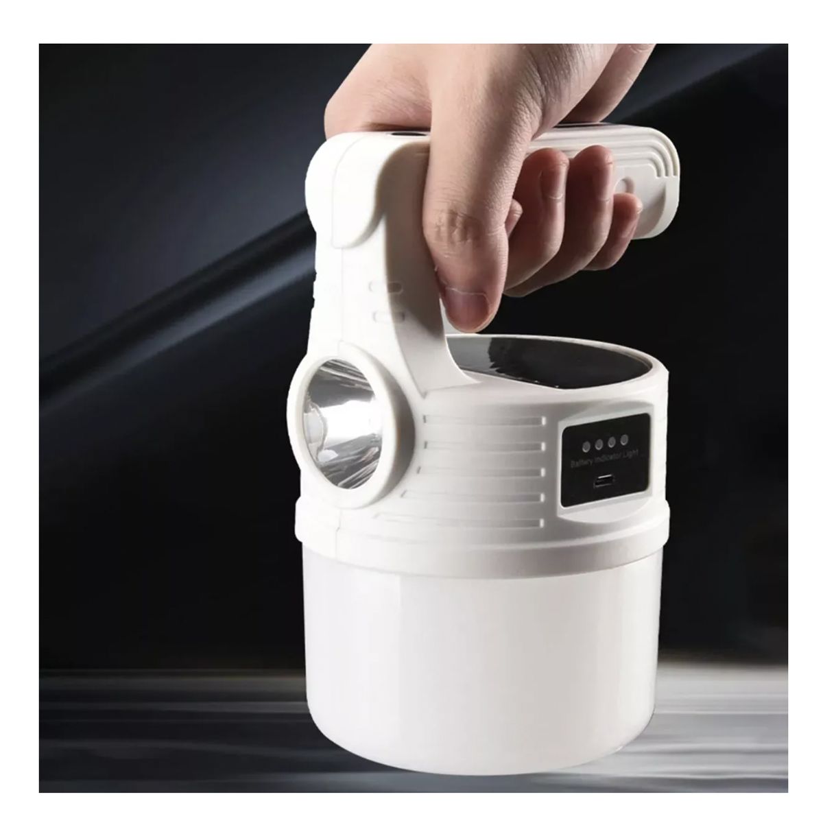 GENERICO - Lámpara Linterna Led Solar Recargable Camping Emergencia