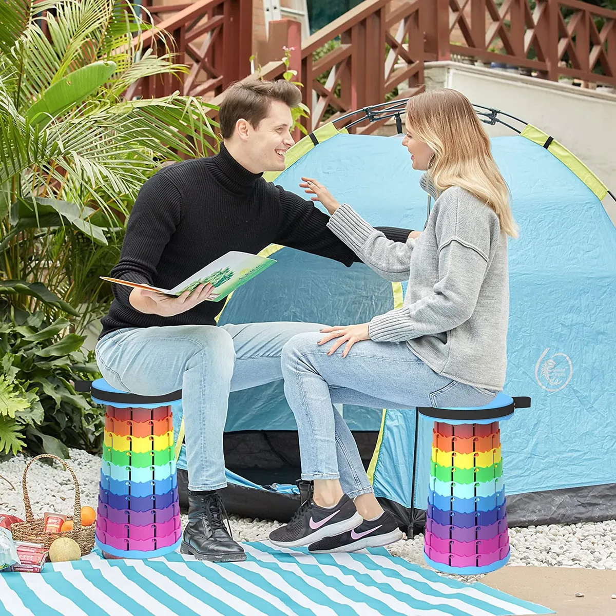 GENERICO - Piso Taburete Plegable Portátil Multipropósito Telescopio