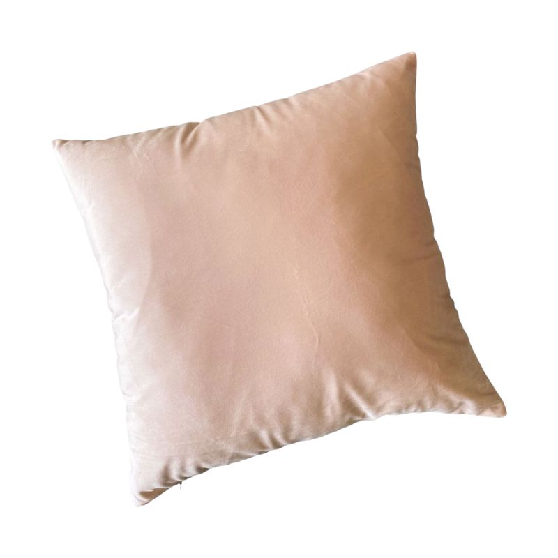 MANDIRHOME - Funda de Cojín Velvet Liso Rosado Pastel