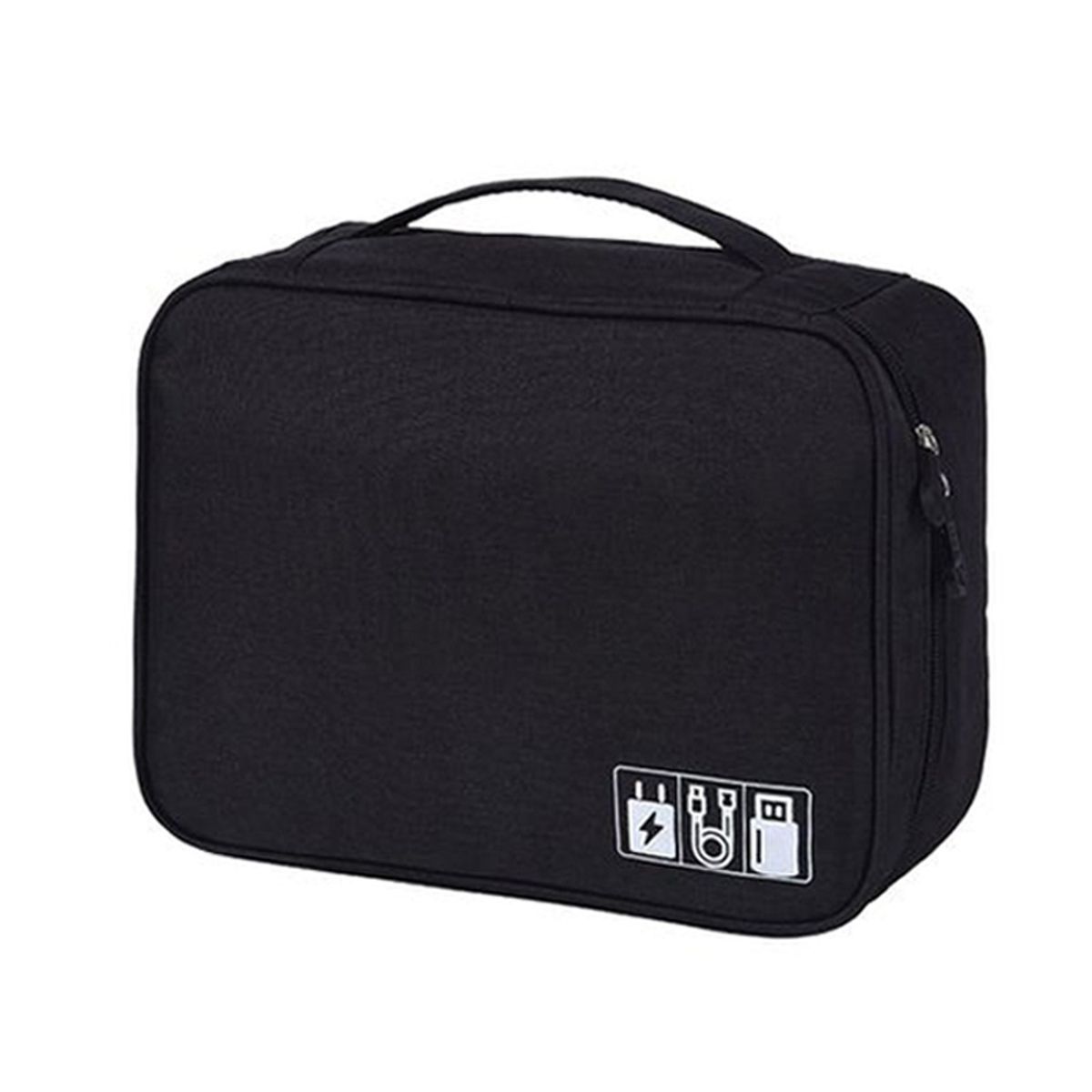 GENERICO - Estuche Organizador Cables Bolso Organizador Viaje Negro