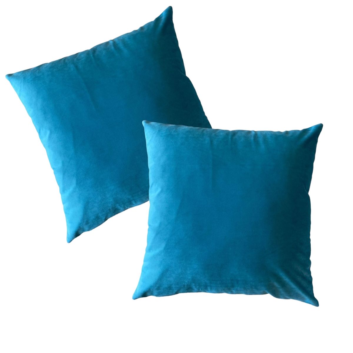 MANDIRHOME - Funda de Cojín Velvet Liso Turquesa