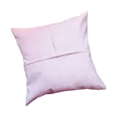 MANDIRHOME - Funda de Cojín Gamuzado MAXI 50x50cms Rosado Pastel Costuras