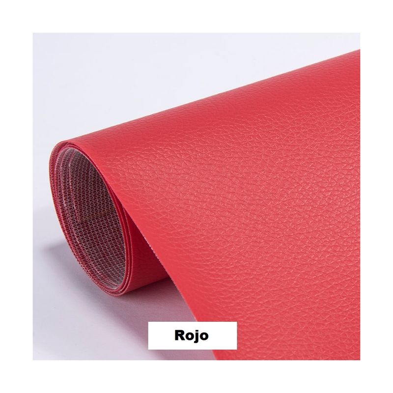 GENERICO - Parche Adhesivo Cuero Impermeable 30x20 Rojo Sofás Reparación.