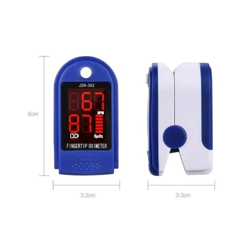 GENERICO - Oximetro de pulso Original JZIKI con display LED Premium