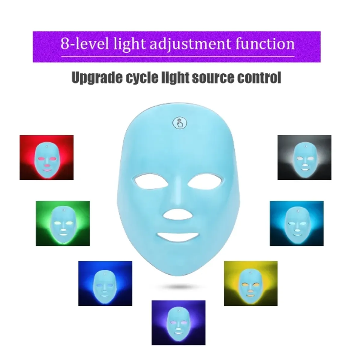 GENERICO - Mascara Facial 7 Colores Led Anti Acne Y Rejuvenecimiento