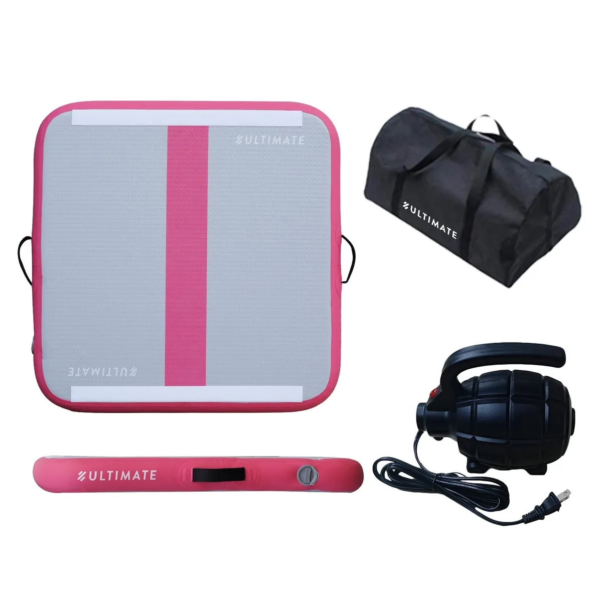 ULTIMATE FITNESS - AIRTRACK 1 METRO - COLCHONETA INFLABLE GIMNASIA - ROSA