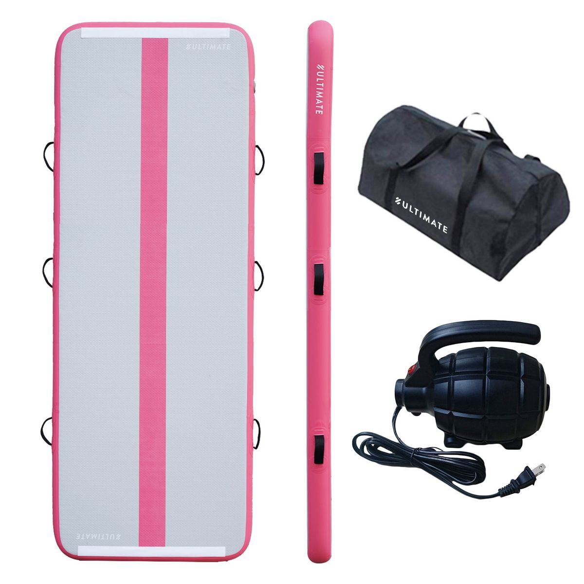 ULTIMATE FITNESS - AIRTRACK 4 METROS - COLCHONETA INFLABLE GIMNASIA - ROSA