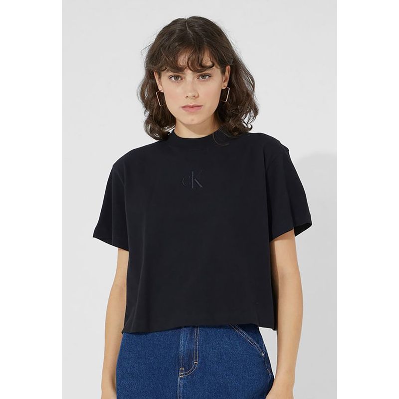 CALVIN KLEIN - Polera Back Polaroid Negro Calvin Klein