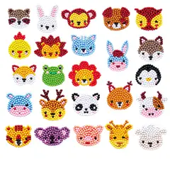 GENERICO - Kit Stickers pintura con diamantes - Animales III