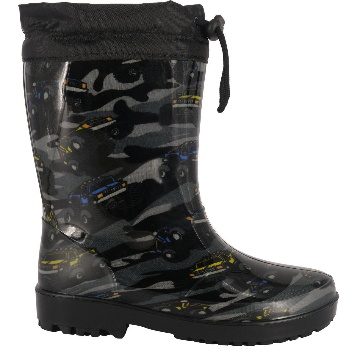 BAMBOO - Bota de Agua con Polar Niño Negro Arana Bamboo