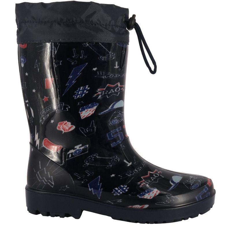 BAMBOO - Bota de Agua con Polar Niño Azul Arana Bamboo