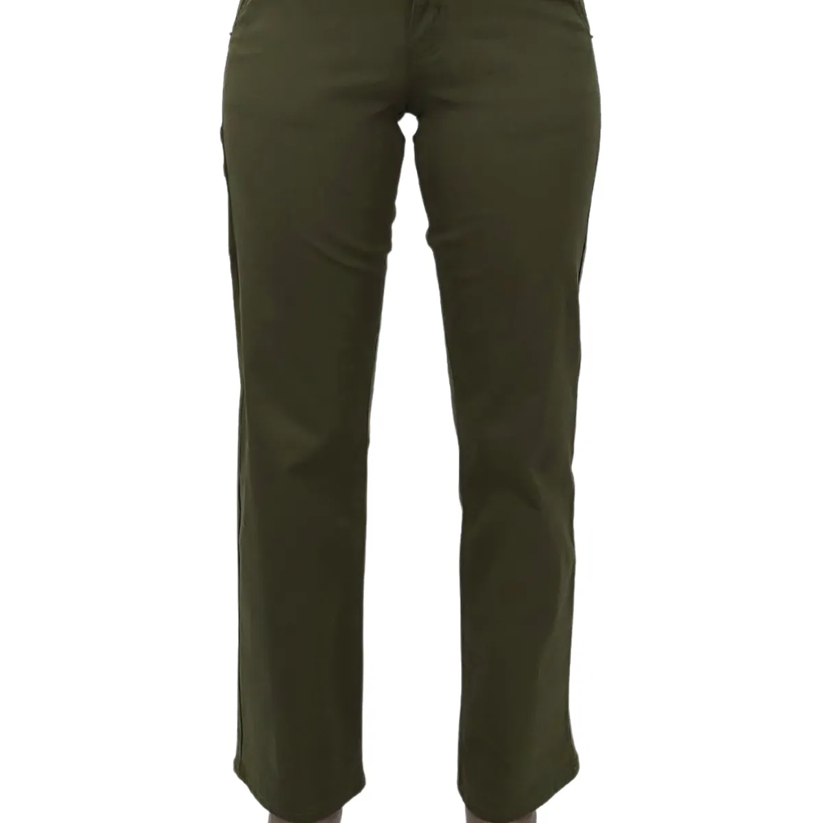 TENTATION - PANTALON GABARDINA CARGO TIRO ALTO VERDE
