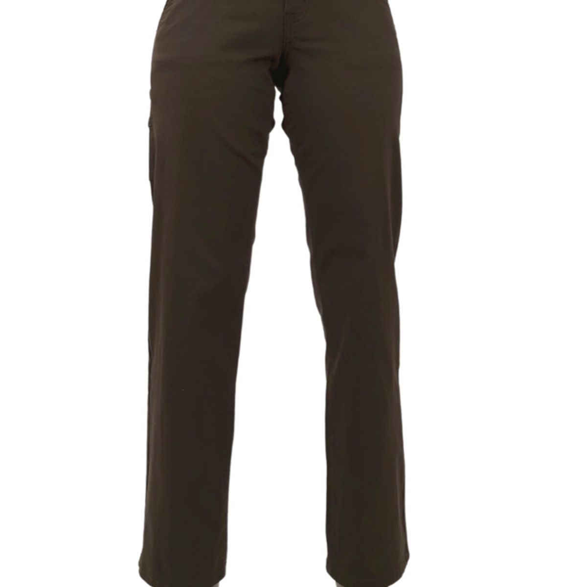 TENTATION - PANTALON GABARDINA CARGO TIRO ALTO CAFÉ