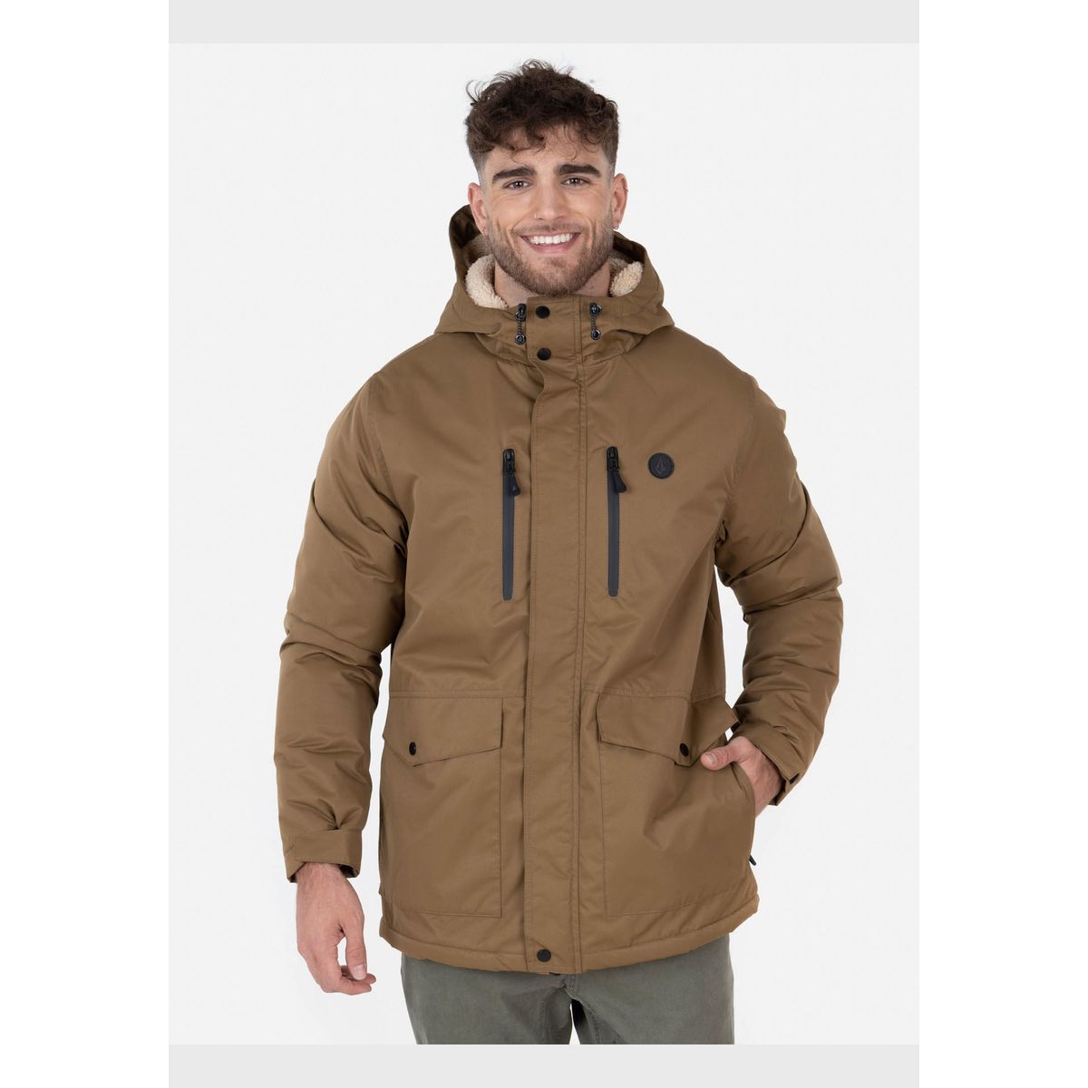 VOLCOM - Casaca Pristine Sherpa Hombre Burdeo Volcom