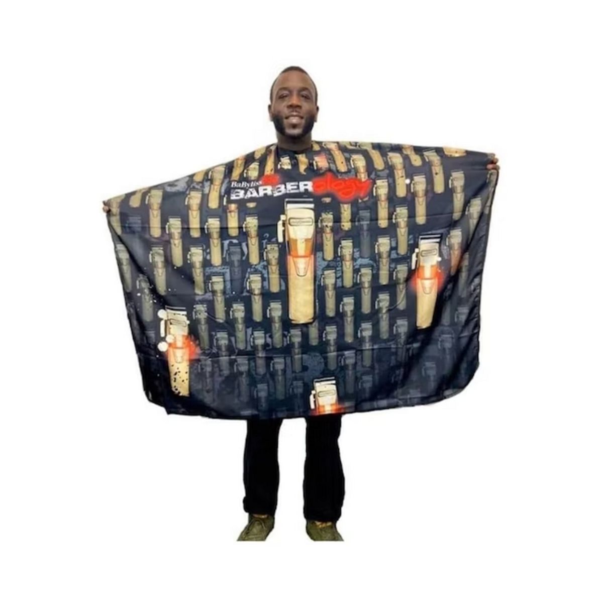 BABYLISS PRO - Capa De Corte Babyliss Pro Barberology Con Cierre De Botón A Presión