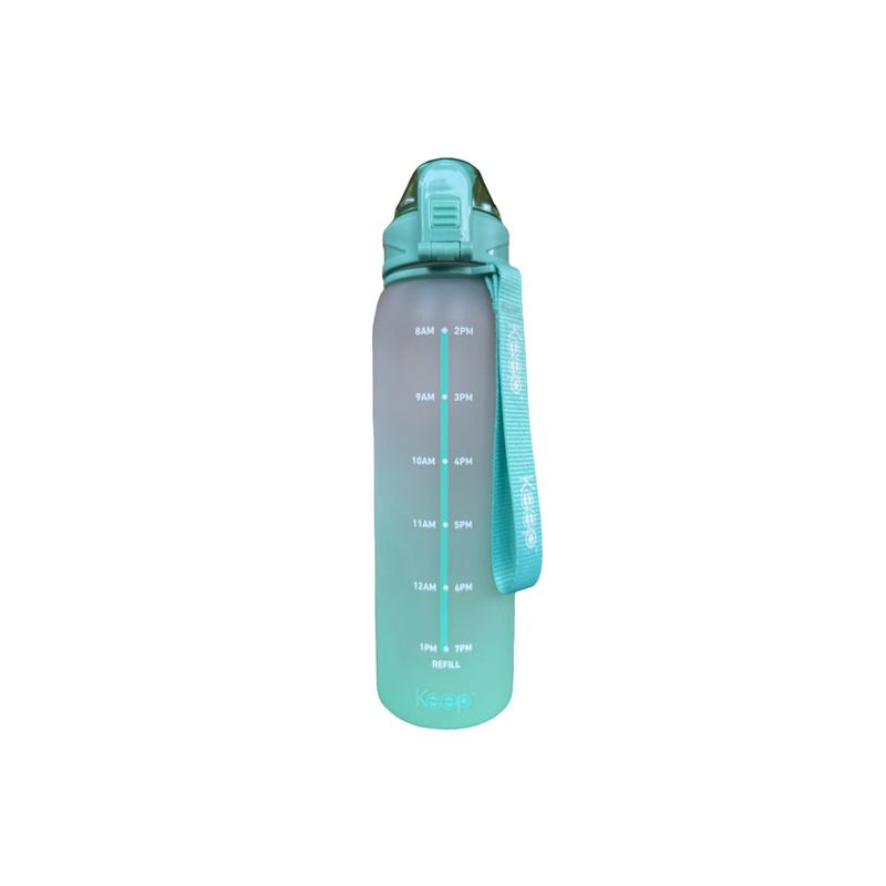 KEEP - Botella Rubber Keep 1L Hidratación Diaria Tapa Segura KEEP