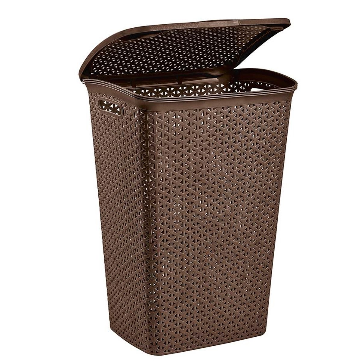 REYPLAST - Cesto Para Ropa Bali Con Tapa 55 litros