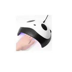GENERICO - Lampara de Uñas LED UV 12 Leds Panda Kawaii Usb