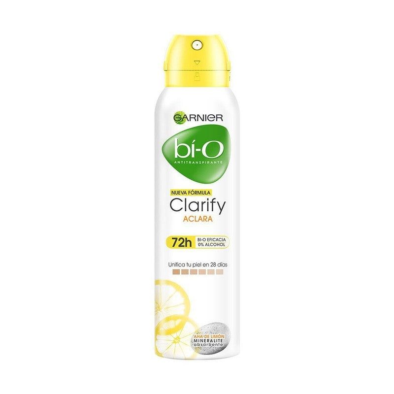 GARNIER - Desodorante Bi-O Spray Clarify Aclara Aha De Limon 150 Ml