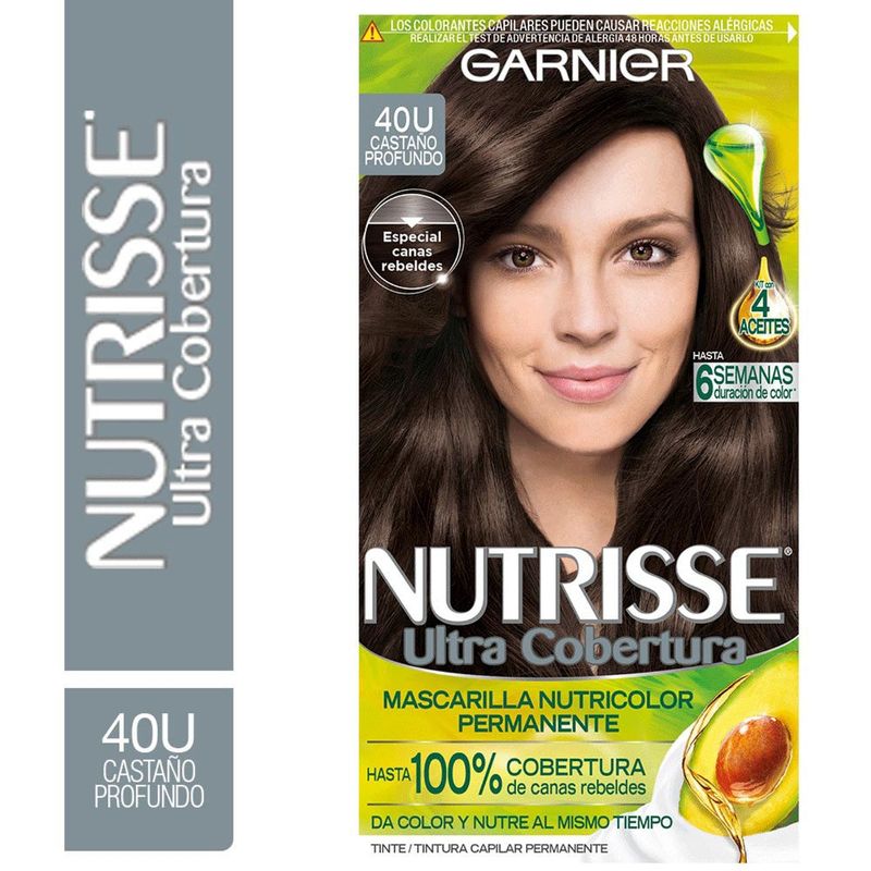 GARNIER - Tinte Nutrisse Ult Cob 40U Castaño Profundo Garnier