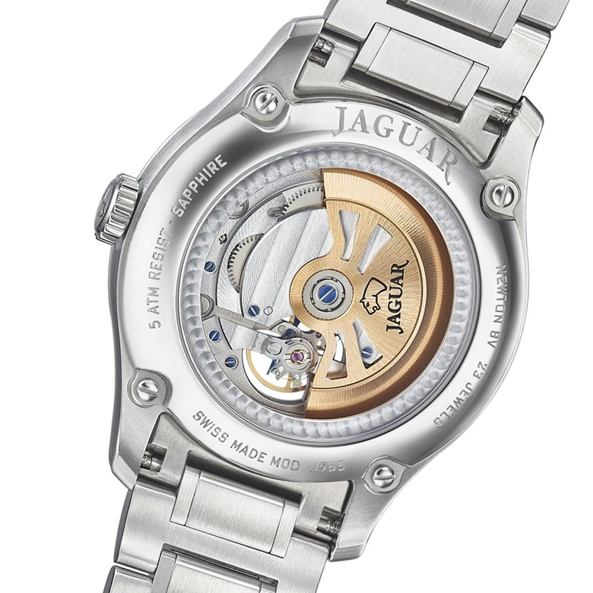 JAGUAR - Reloj J965/1 Jaguar Plateado Hombre Automatico