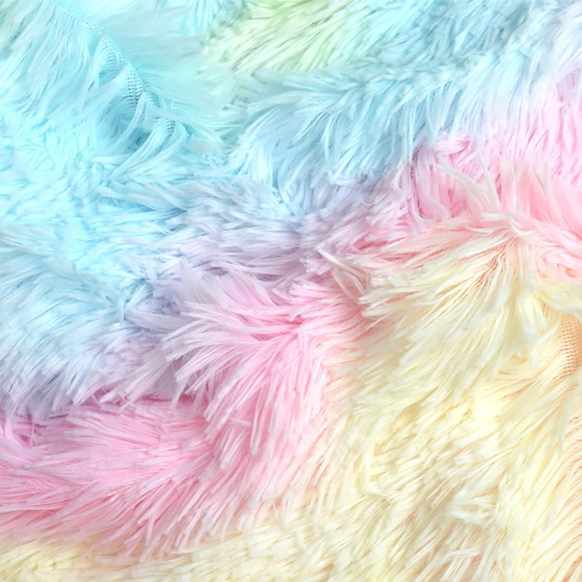 GENERICO - cobertores peluditos con chiporro  multicolor