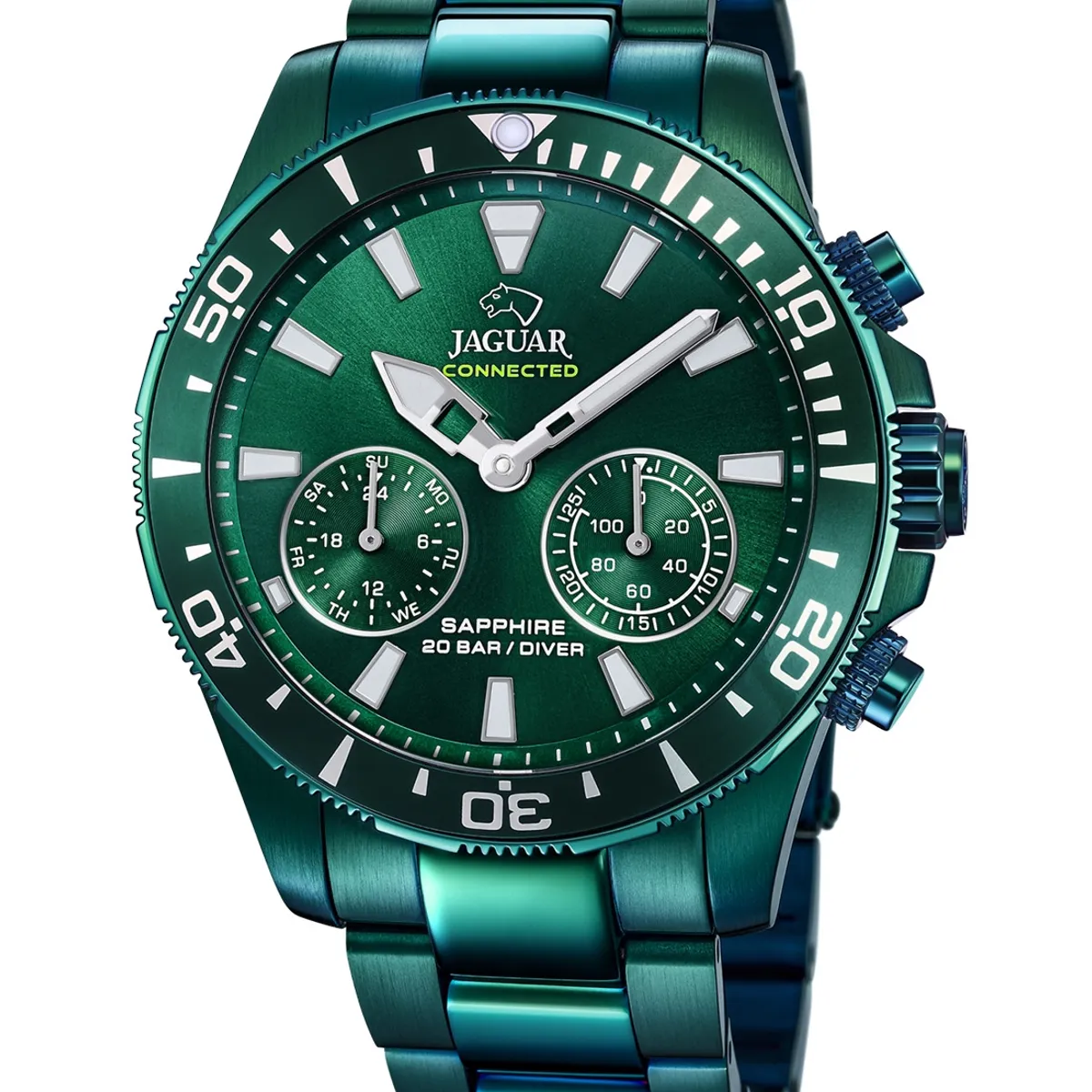 JAGUAR - Reloj J990/1 Jaguar Verde Hombre HYBRID