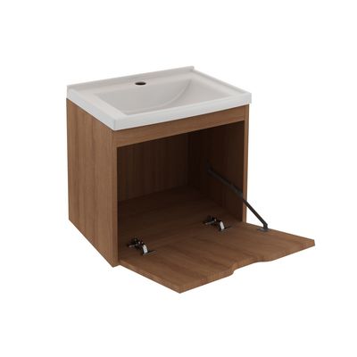 Imagen 2 del producto MUEBLE BAÑO AEREO CON 1 PUERTA ALMENDRA
