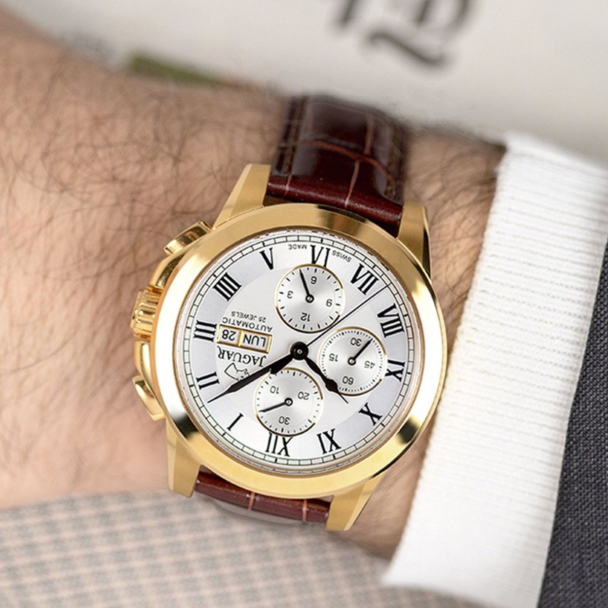 JAGUAR - Reloj J976/1 Jaguar Blanco Hombre Automatico