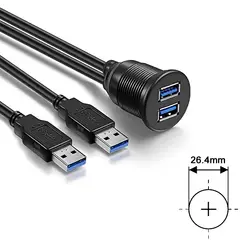 AMPIRE - ENCHUFE DOBLE USB 200CM