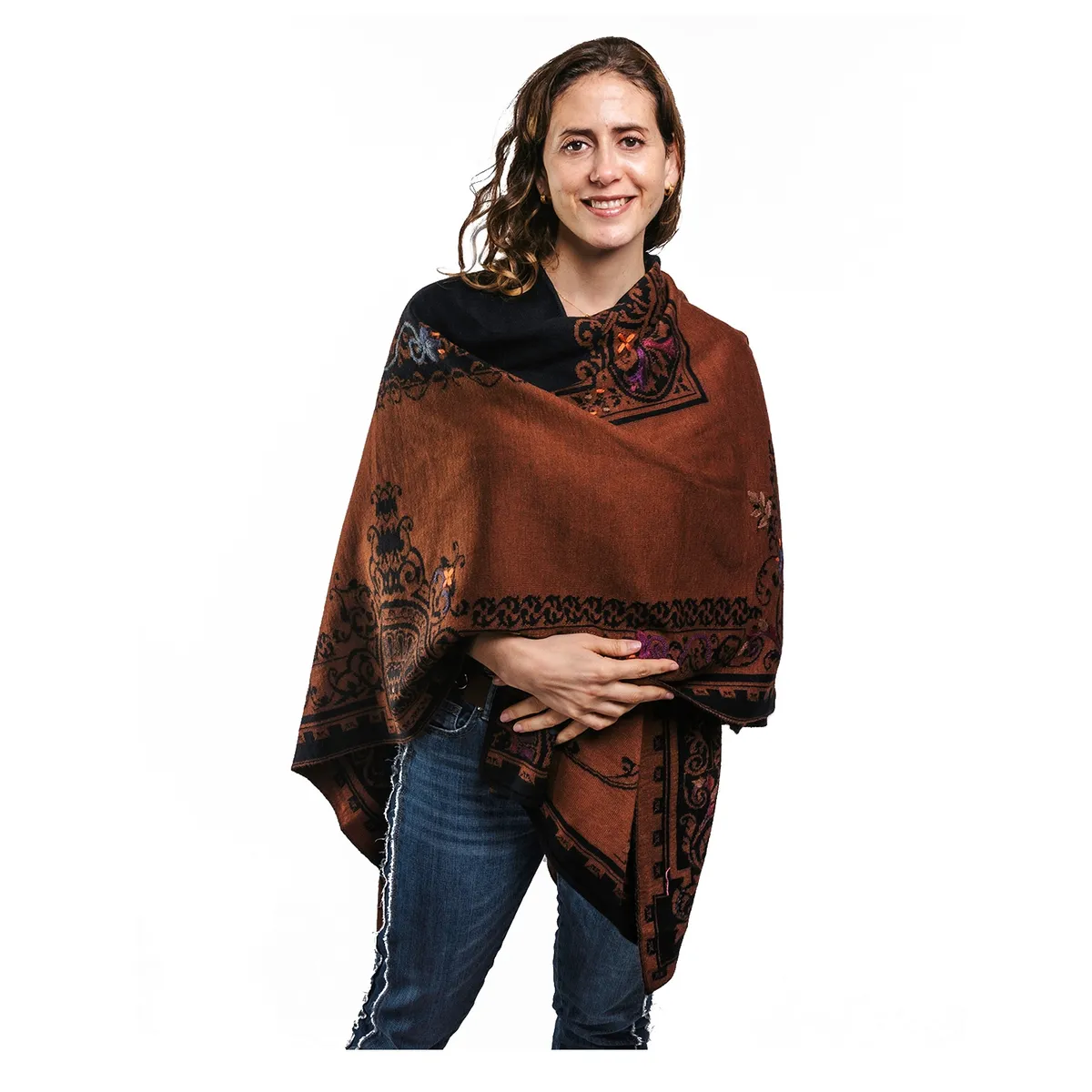 ORIGINARIA - TapadoTejido Peruano bordado a mano Baby Alpaca