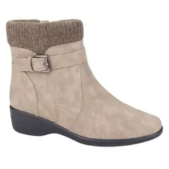 CHALADA - Botin Mujer Beige Casual Confort-4