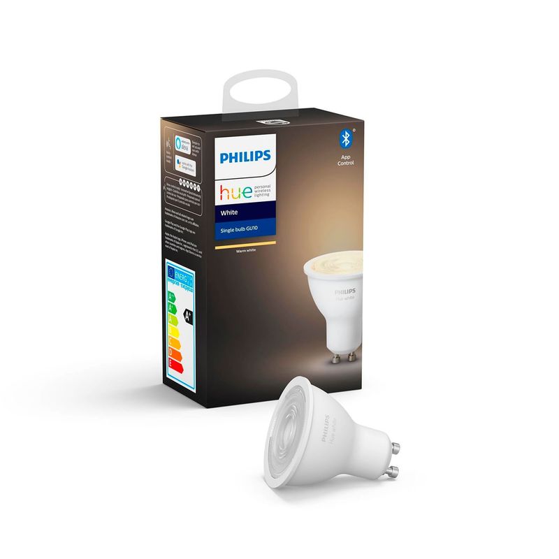 PHILIPS - AMPOLLETA GU10 PHILIPS HUE 5.5W LUZ CÁLIDA BLANCA