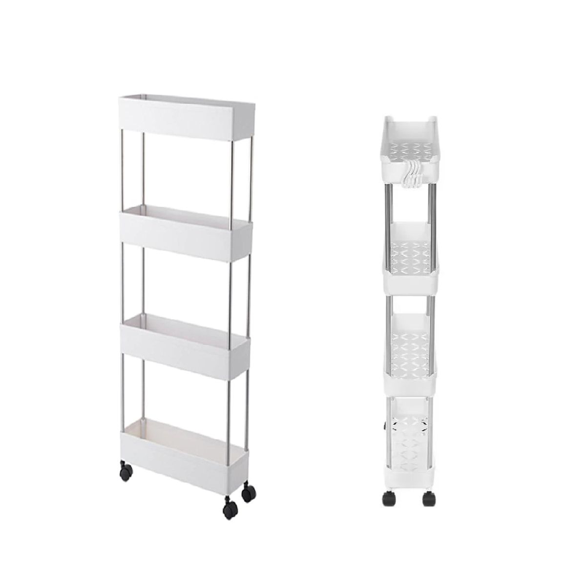 GENERICO - Carrito Organizador Multifuncional Estante 4 Niveles Cocina