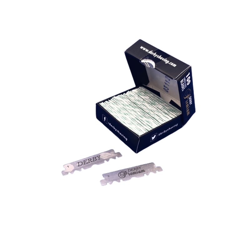 Derby - Hoja de afeitar 100 unidades Derby Premium Single Edge