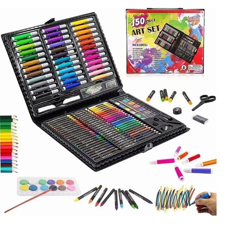 GENERICO - Set Arte 150Pcs Lápices Plumones Colores Arte