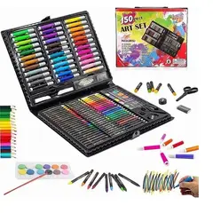 GENERICO - Set Arte 150Pcs Lápices Plumones Colores Arte