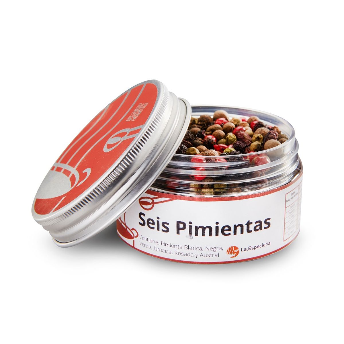 GENERICO - Mix 6 Pimientas La Especiería Blend Gourmet 100% Natural Sin Aditivos La Especieria 45g