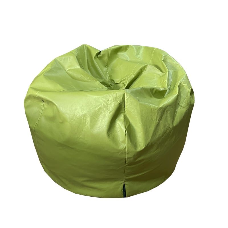 REHUCE - Puff eco cuero M - Verde Pistacho